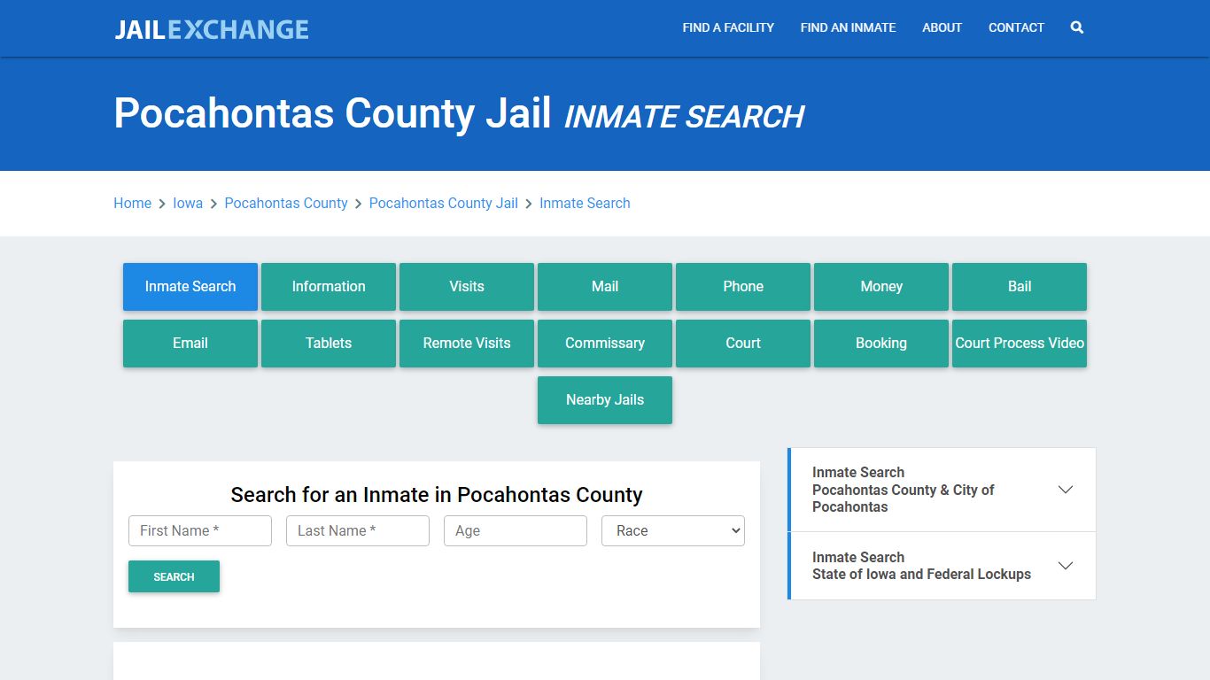 Pocahontas County Jail, IA Inmate Search: Roster & Mugshots